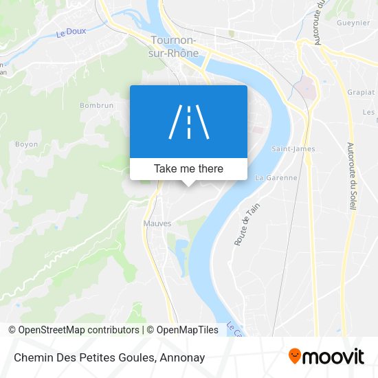 Chemin Des Petites Goules map