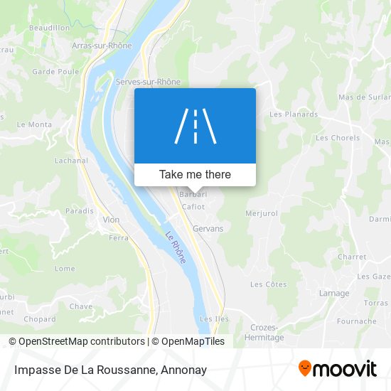 Impasse De La Roussanne map