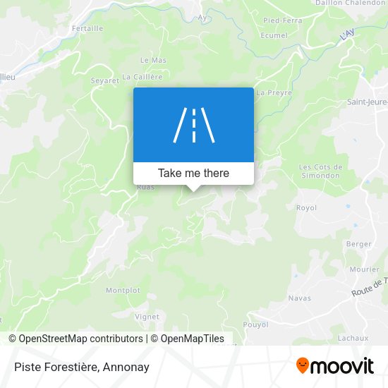 Piste Forestière map