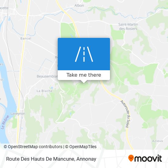 Route Des Hauts De Mancune map