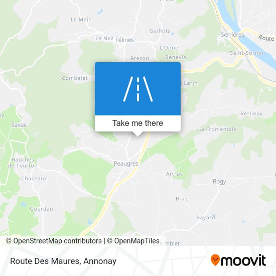 Route Des Maures map