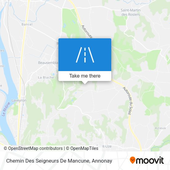 Chemin Des Seigneurs De Mancune map