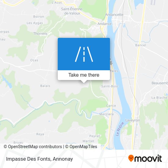 Impasse Des Fonts map