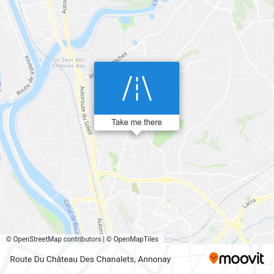 Route Du Château Des Chanalets map