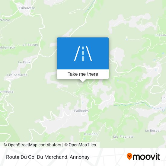 Route Du Col Du Marchand map