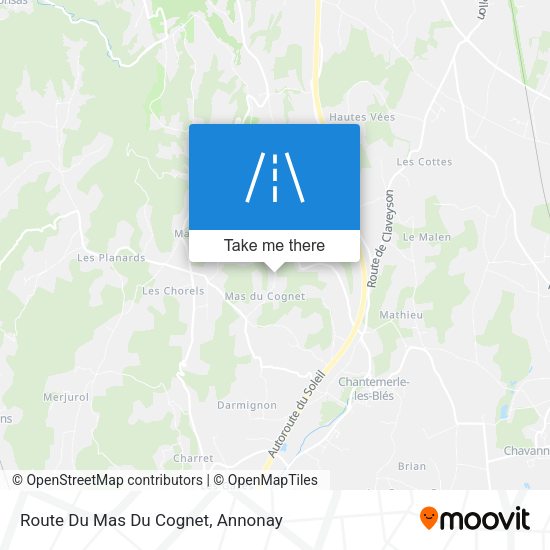 Route Du Mas Du Cognet map