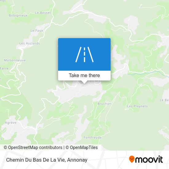 Chemin Du Bas De La Vie map