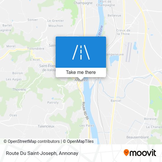 Route Du Saint-Joseph map