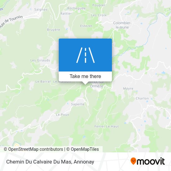 Chemin Du Calvaire Du Mas map