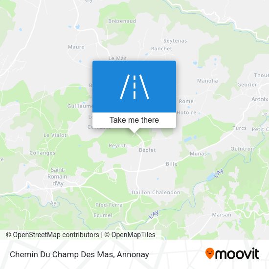 Chemin Du Champ Des Mas map