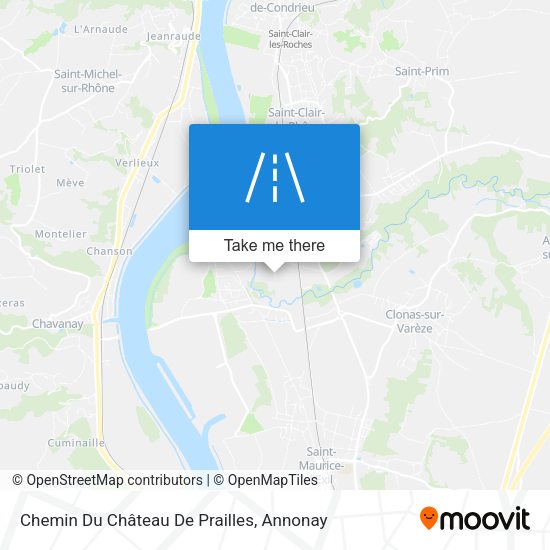 Chemin Du Château De Prailles map