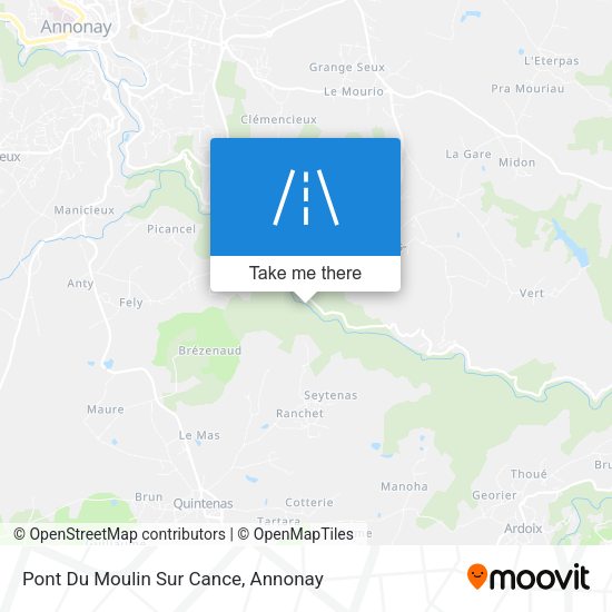 Pont Du Moulin Sur Cance map
