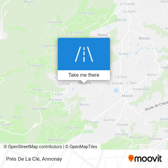 Prés De La Clé map