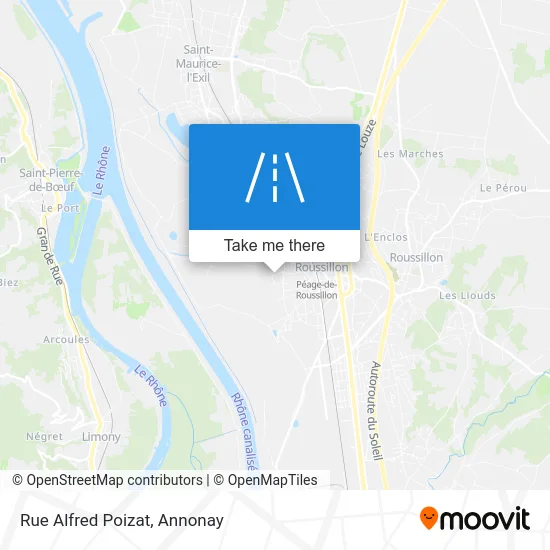 Rue Alfred Poizat map