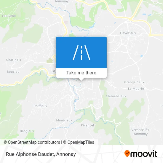 Rue Alphonse Daudet map