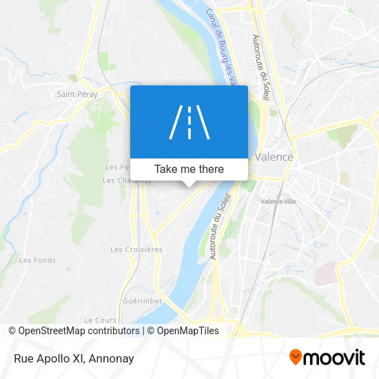 Rue Apollo XI map
