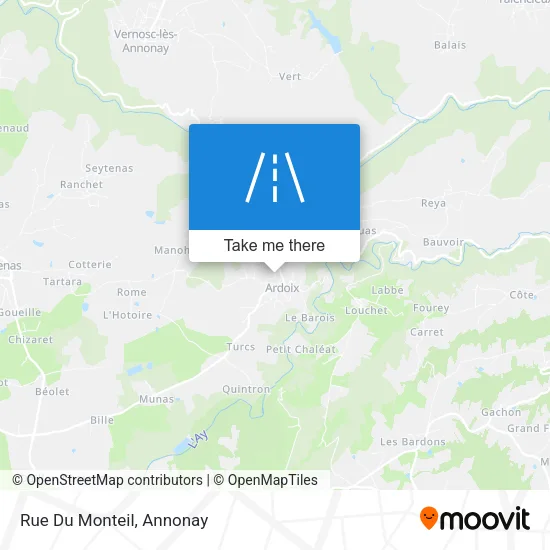 Rue Du Monteil map