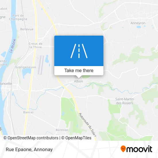 Rue Epaone map