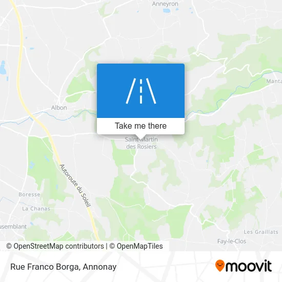 Rue Franco Borga map