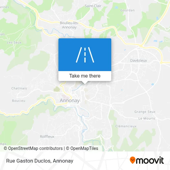 Rue Gaston Duclos map