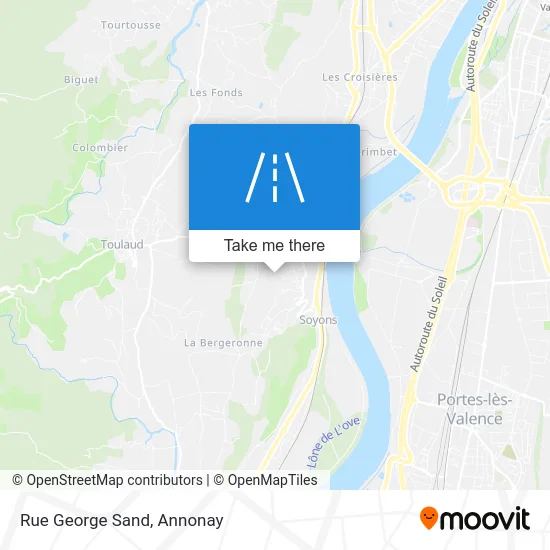 Rue George Sand map