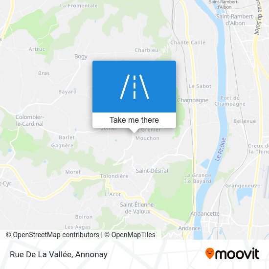 Rue De La Vallée map