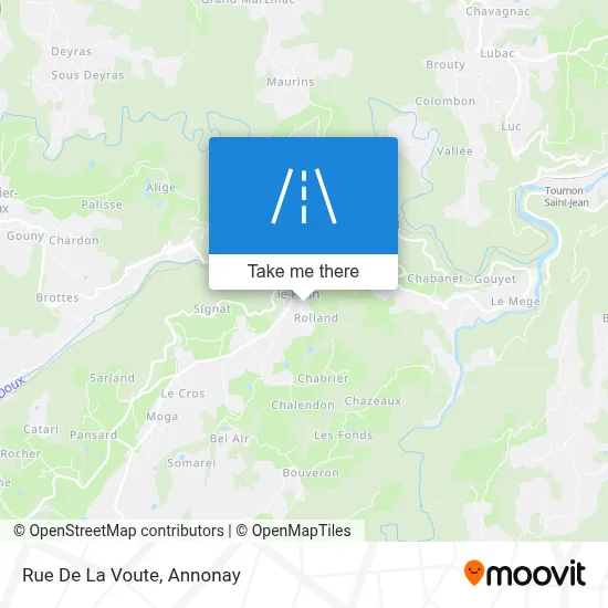 Rue De La Voute map