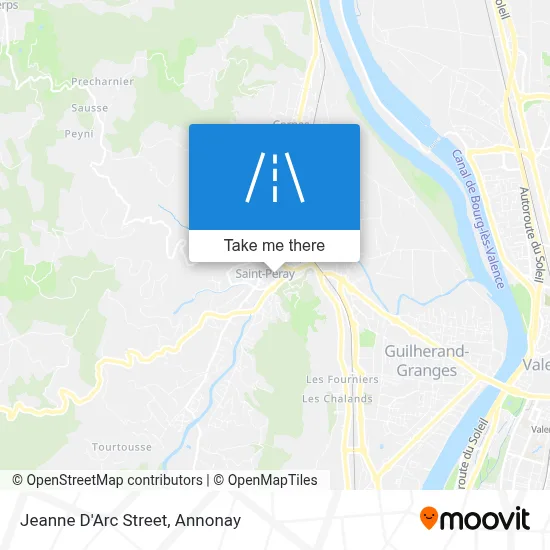 Rue Jeanne D'Arc map