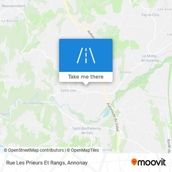 Rue Les Prieurs Et Rangs map