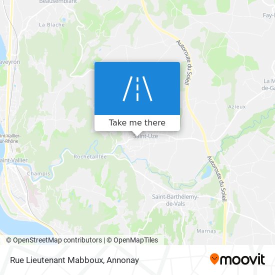 Rue Lieutenant Mabboux map