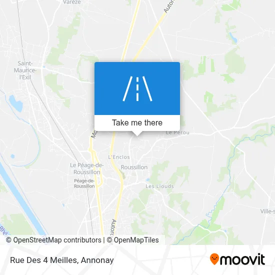 Rue Des 4 Meilles map