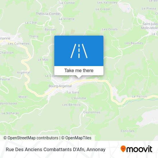 Rue Des Anciens Combattants D'Afn map