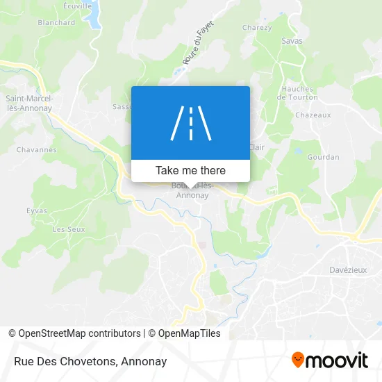 Rue Des Chovetons map