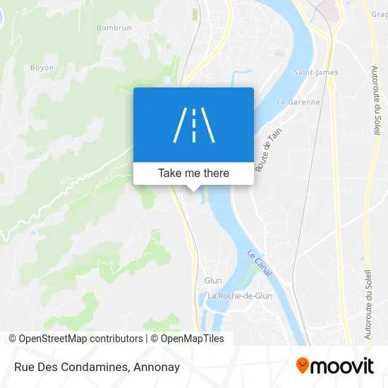 Rue Des Condamines map