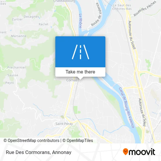 Rue Des Cormorans map