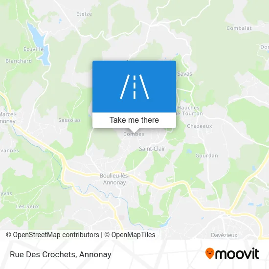 Rue Des Crochets map