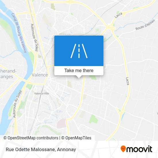 Rue Odette Malossane map