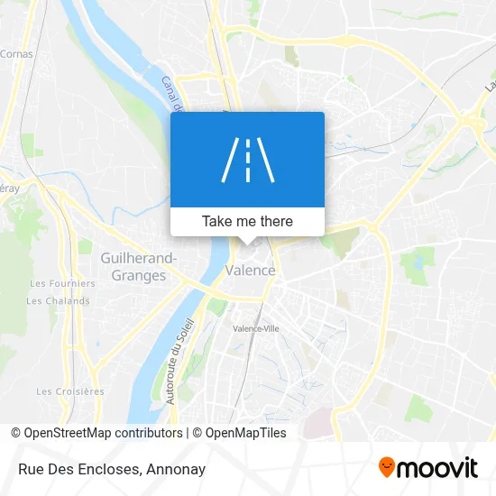 Rue Des Encloses map