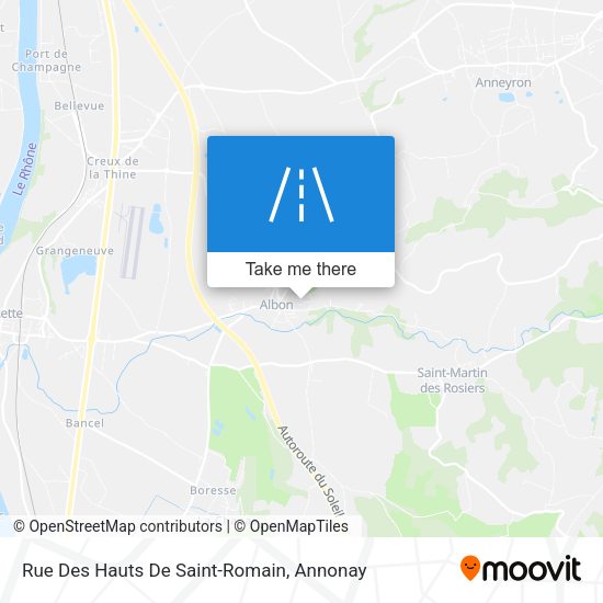 Rue Des Hauts De Saint-Romain map
