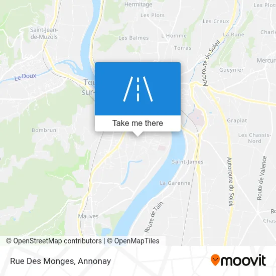 Rue Des Monges map
