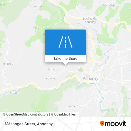 Rue Des Mésanges map