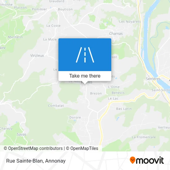 Rue Sainte-Blan map