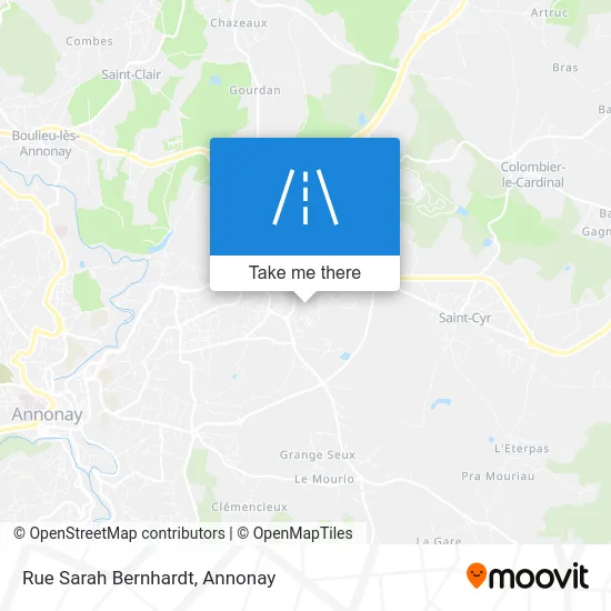 Rue Sarah Bernhardt map