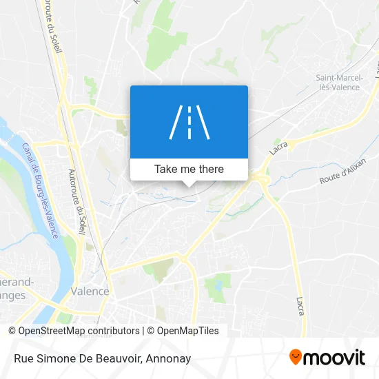 Rue Simone De Beauvoir map