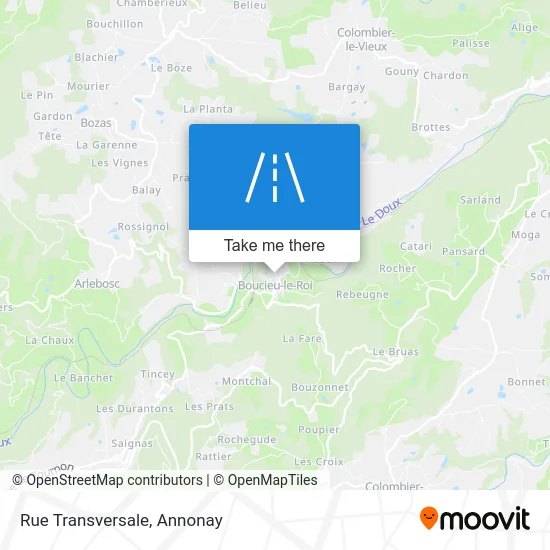 Rue Transversale map