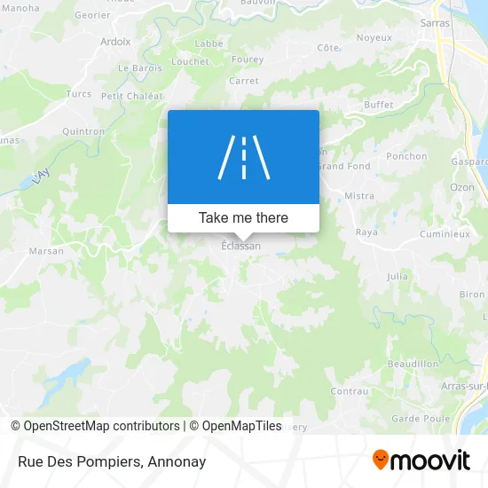 Rue Des Pompiers map