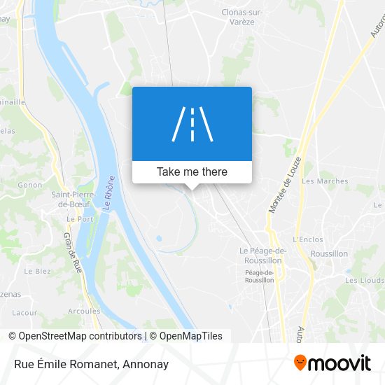 Rue Émile Romanet map