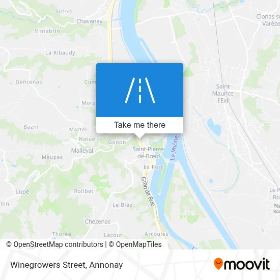 Rue Des Vignerons map