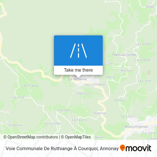 Voie Communale De Ruthiange À Courquoi map