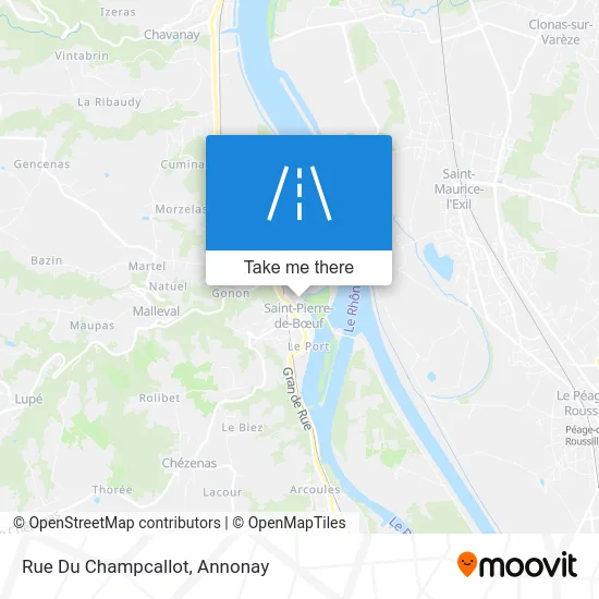 Rue Du Champcallot map